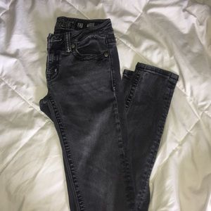 Black denim miss me jeans